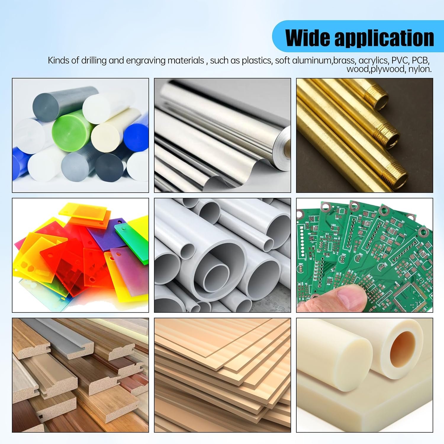 Motor husillo 2.2 kW 220 V refrigerado por aire, ER20 – versión cuadrada - Imagen 5